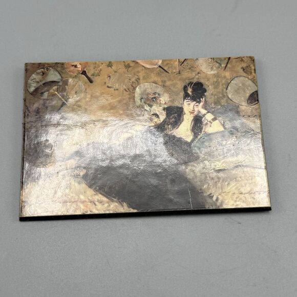 Vtg Manet Portrait Of Nina La Dame Aux Camelias Art Refrigerator Flat Magnet - Picture 5 of 5